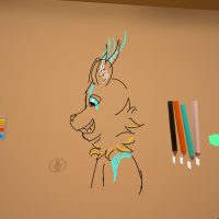 Deeryeen dessine Leoko en VR